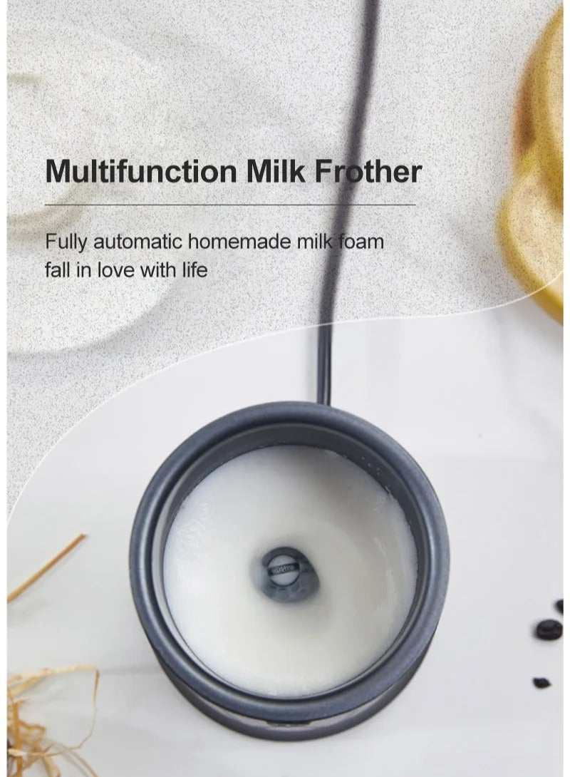ارواق صانع رغوة الحليب الكهربائية التلقائي الساخن والبارد الحليب Frother دفئا لصانع فقاعات لاتيه للقهوة الشوكولاتة الساخنة كابتشينو - Image 2