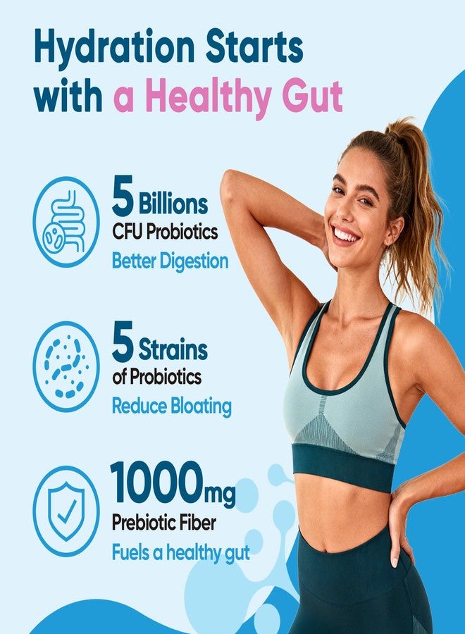 Venture Pal 2-in-1 Hydration Packets + Gut Health Electrolytes Powder - 7 Electrolytes & 5 Vitamins, Probiotics - Sugar Free Liquid Daily IV Drink Mix for Dehydration Relief | Non-GMO | 16 Sticks - Image 5