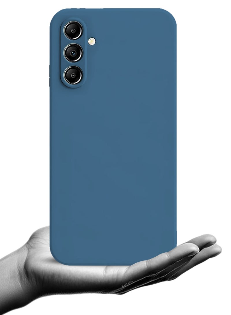 Liquid Silicone Case for Samsung Galaxy A55 Protective Phone Case with Soft Anti-Scratch Microfiber Lining Utra Slim Drop Protection Phone Cover - Blue - Image 4