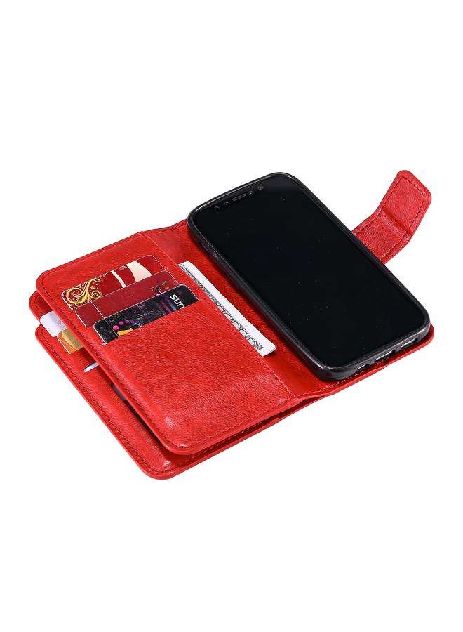 S-TOP Case For Samsung Galaxy A35 5G Tri-Fold 9-Card Wallets Leather Phone Case - Image 4