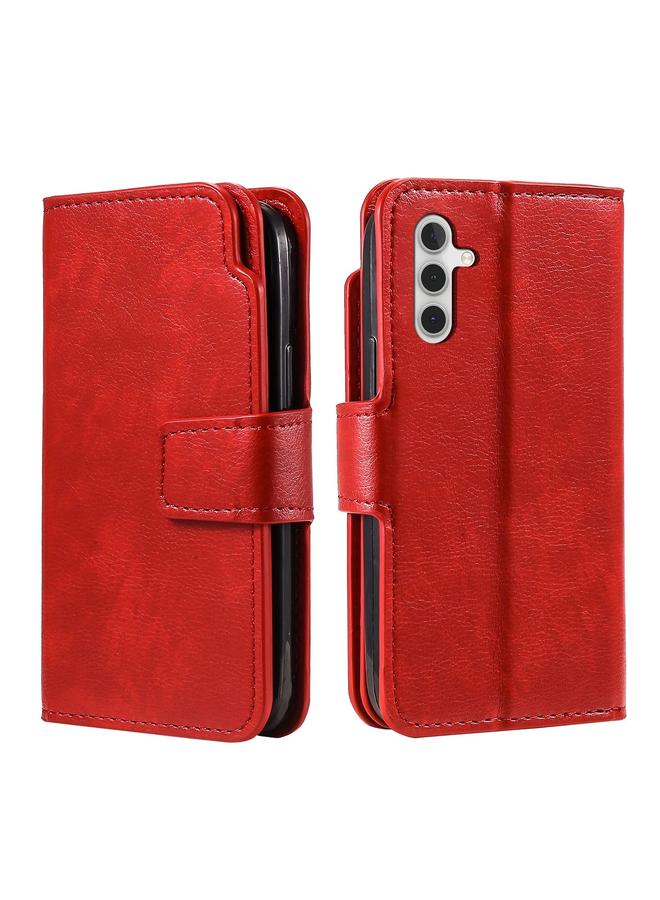 S-TOP Case For Samsung Galaxy A35 5G Tri-Fold 9-Card Wallets Leather Phone Case - Image 2