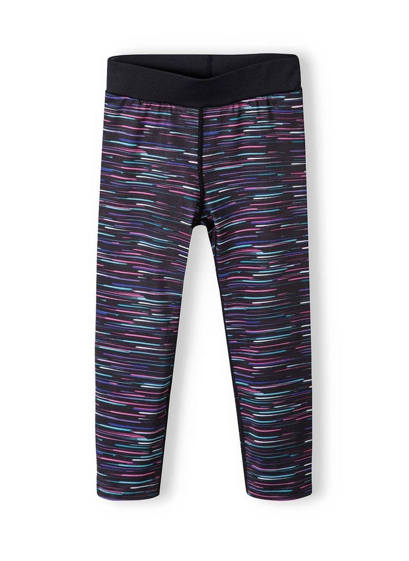 MINOTI Kids Girls Active Leggings with All Over Print and Stretch Waist - Image 2