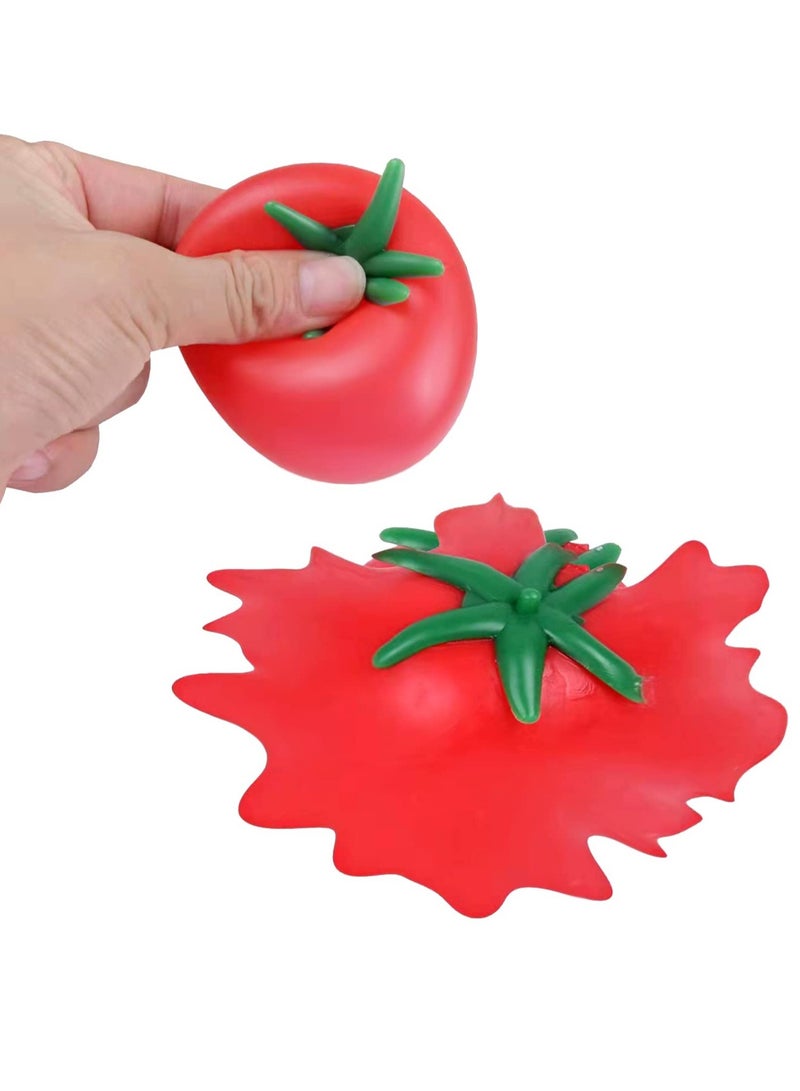Excefore Squisheez Tomatoes Stress Toys, 9 Pcs Stress Relief  Balls, Squishies Fun Toy for Children, Anxiety Reducer Sensory Play, Tension Relief for Adults, Unique Tomatoes Stress Ball - Image 1