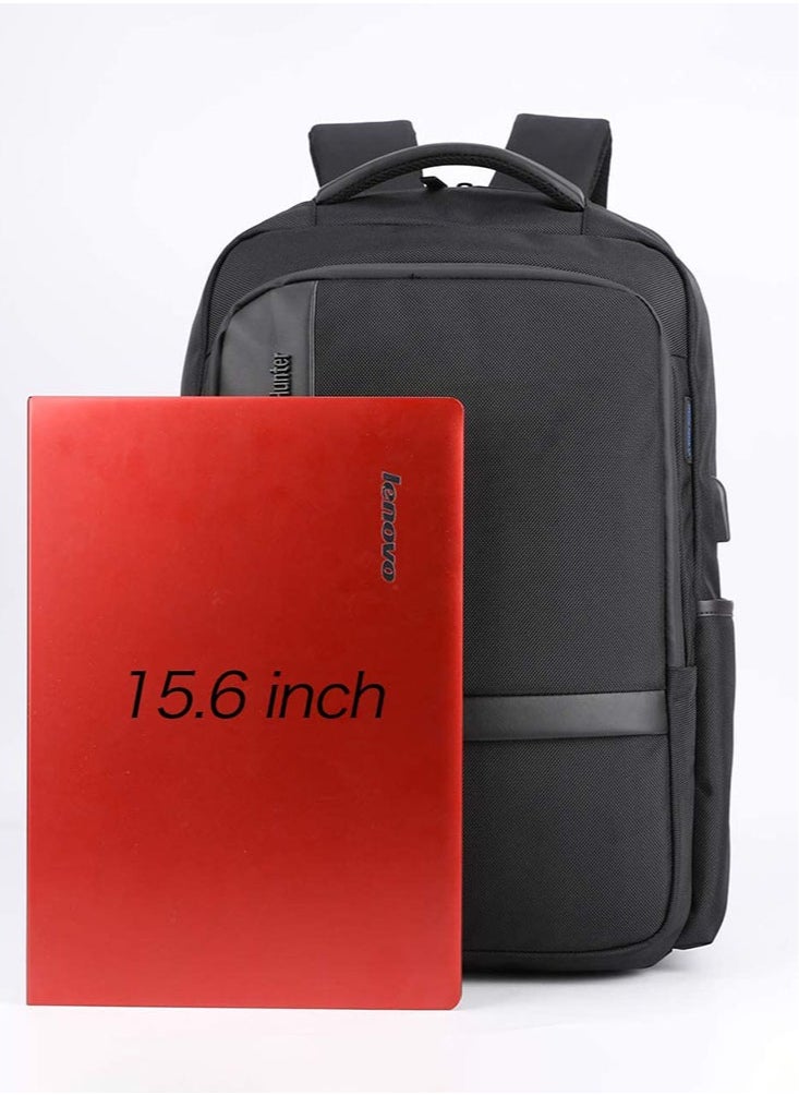 ARCTIC HUNTER - Classic Travel Laptop Backpack, School Bag with USB Charging Port and Laptop Compartment for Men,Black - Image 1