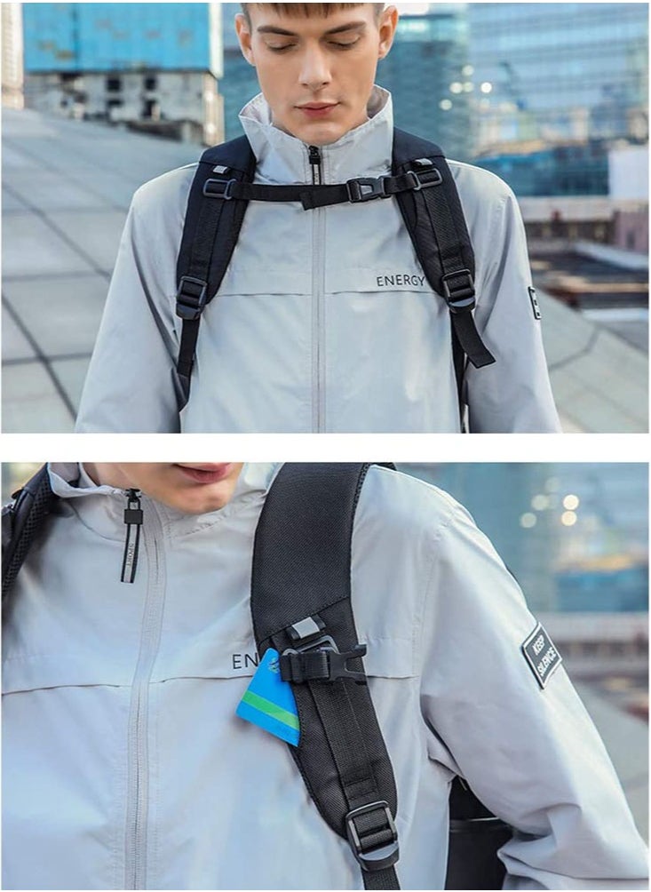 ARCTIC HUNTER - Classic Travel Laptop Backpack, School Bag with USB Charging Port and Laptop Compartment for Men,Black - Image 1
