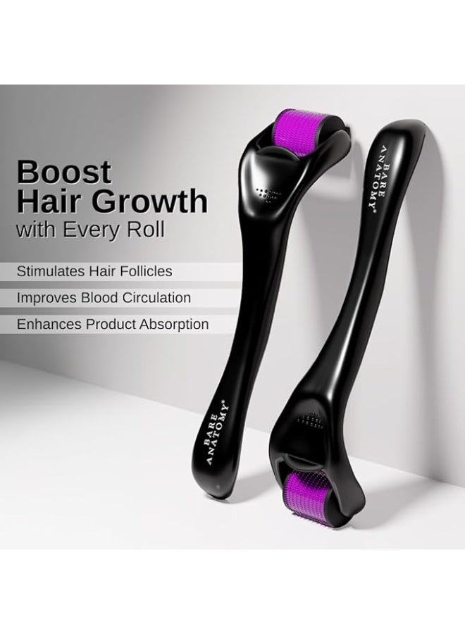 BARE ANATOMY Derma Roller for Hair Growth | 0.25 mm with 540 Titanium Micro Needles | Stimulates Hair Follicles & Improves Scalp Circulation - Image 3