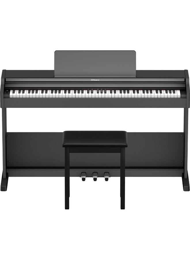 Roland RP107 Digital Compact and Affordable Home Piano with Traditional Upright Styling