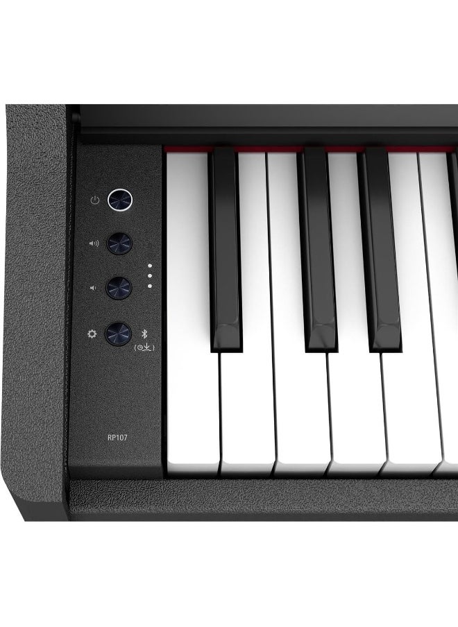Roland RP107 Digital Compact and Affordable Home Piano with Traditional Upright Styling