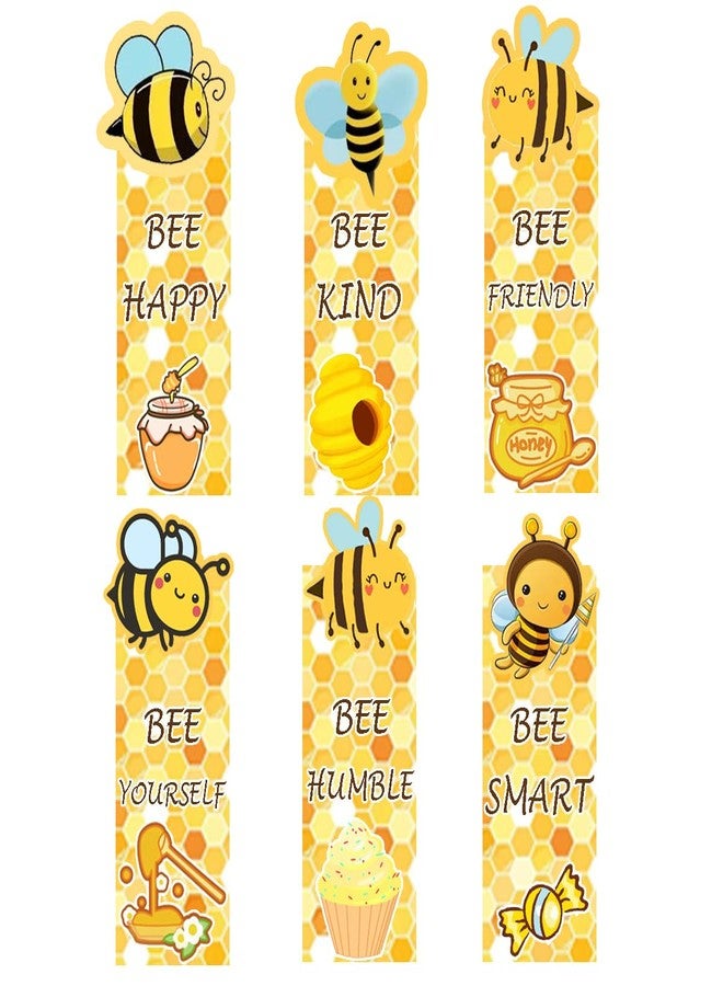 Besttile Cute Bee Bookmarks,1.6 * 5.5Inch Motivational Paper Bookmark Pack,60PCS Book Marks for Reading,Class Supplies for Students in Bulk,Fun Bookmarks - Image 3