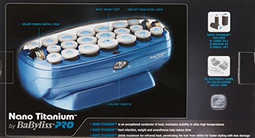 بيبي ليس برو Babylisspro Nano Titanium Roller Hairsetter 20 Count (حزمة 1) - Image 3