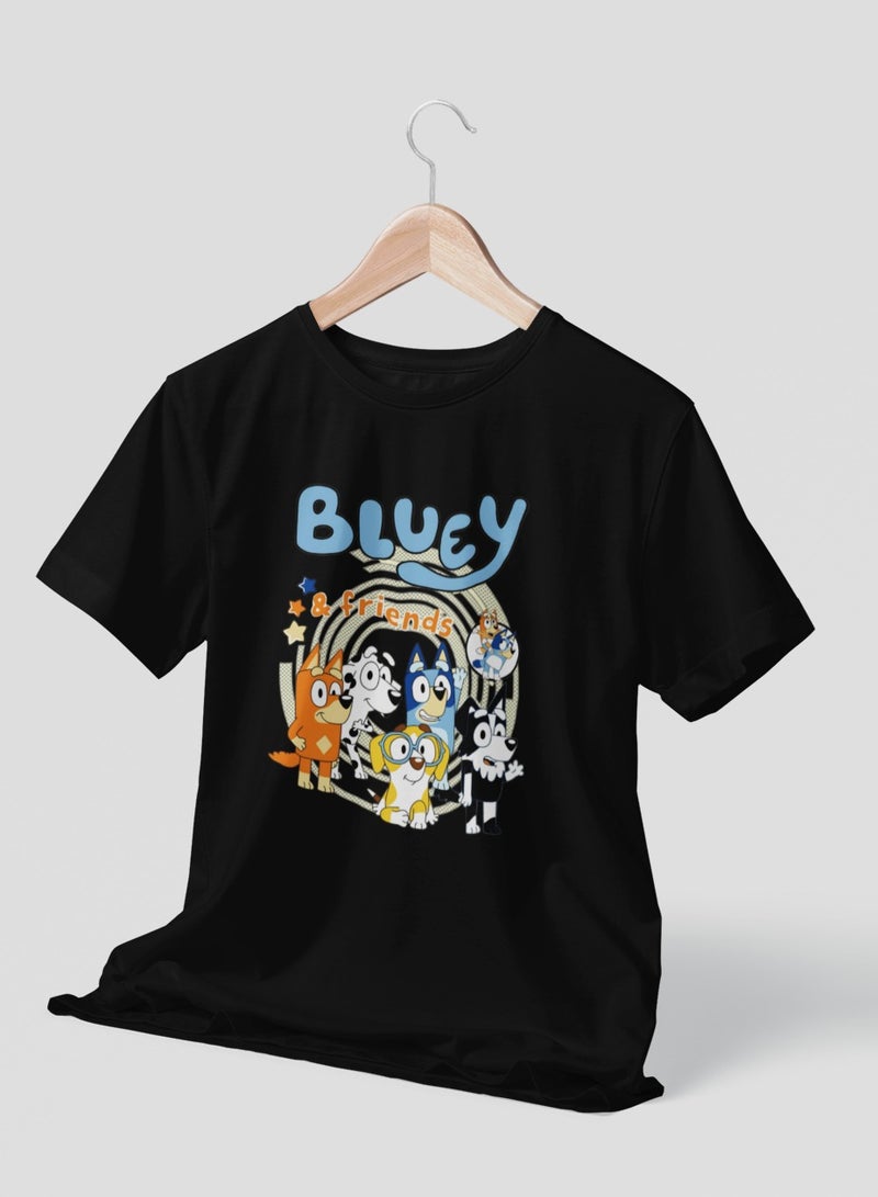 ZOOM Comfortable Bluey Print T-Shirt for Active Toddlers and Energetic Kids