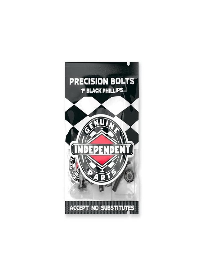 INDEPENDENT Trucks Skateboard Hardware 1" Phillips + White 1/8" Indy Risers - Image 2