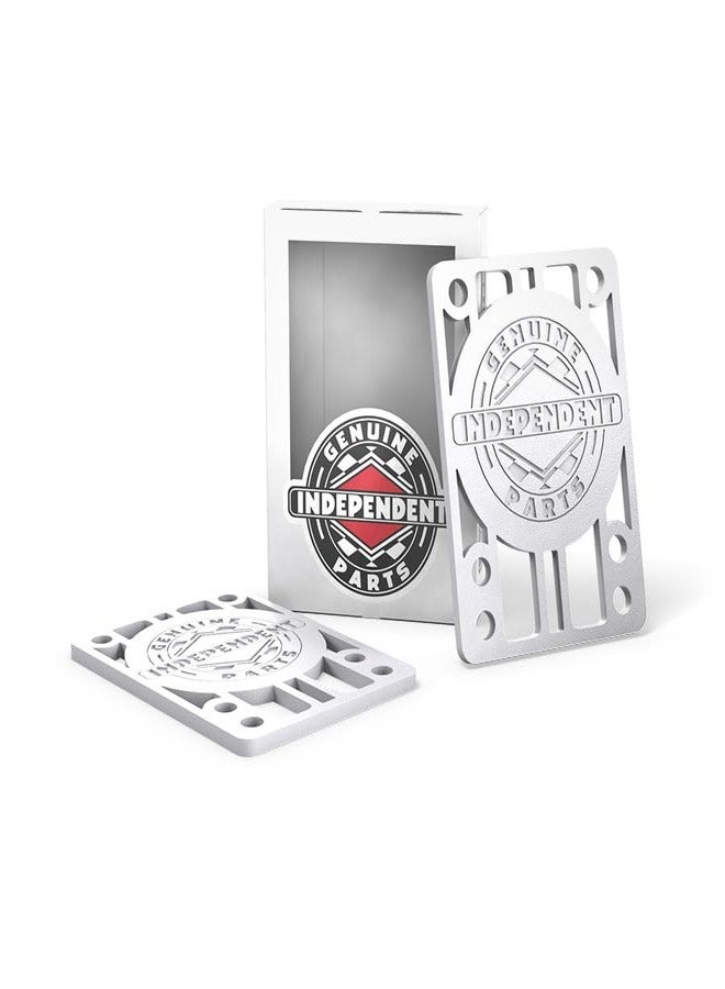 INDEPENDENT Trucks Skateboard Hardware 1" Phillips + White 1/8" Indy Risers - Image 4