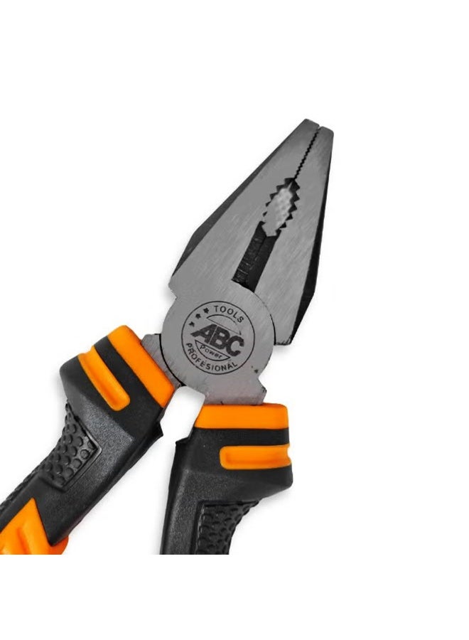 اي بي سي كماشة قوية 6 بوصة، لقطع الأسلاك والمعادن الخفيفة، والإمساك وثني الأسلاك والمعادن، أداة متعددة الوظائف مناسبة للصيانة والكهرباء والنجارة، مصنوعة من مواد عالية الجودة لتحمل الضغط والاستخدام الكثيف. - Image 2