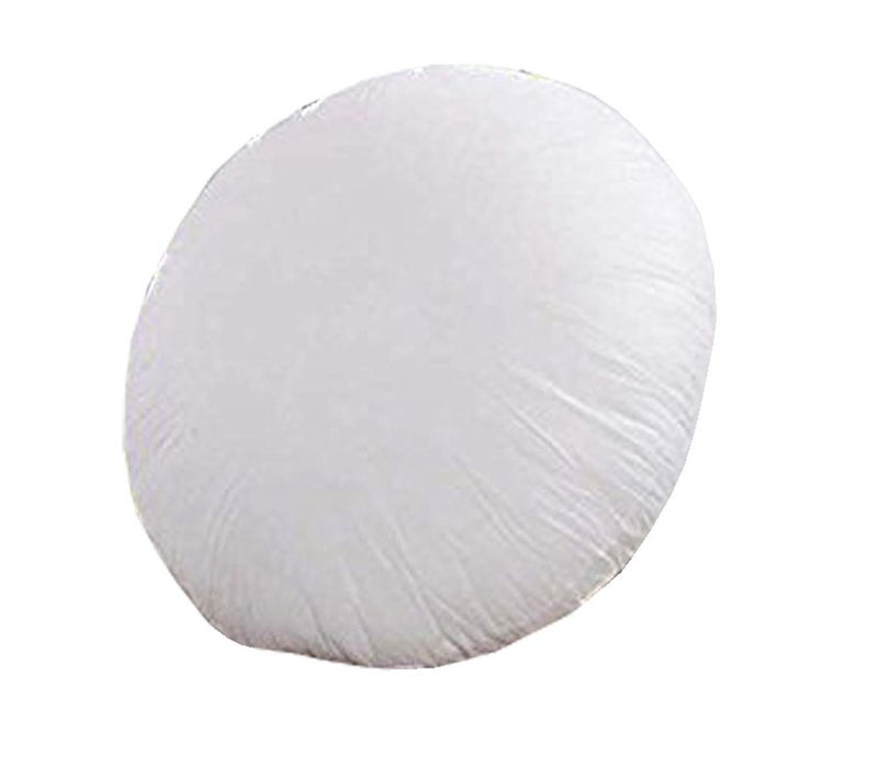 ATOOTFUSION Atootfusion Polyester Blend Microfiber Soft and Fluffy Square Cushion FillersPillowInserts for Sofa Chair Car Round Shape 16 Inch White Stripes Set of 02 - Image 1