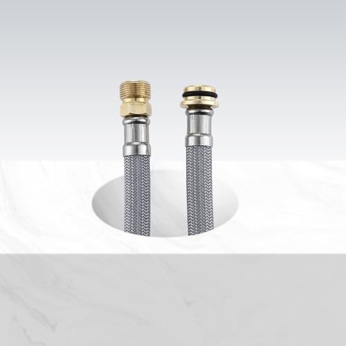 Liberflow Kitchen Faucet Parts Pull out Faucet Hose Compatible for Grohe 48293000 Flexible Shower Hose Replacement With Weight Ball and 3 Connectors - Image 2