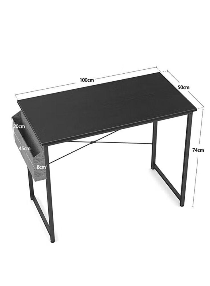 AGD Computer Desk 100cm Home Office Writing Study Desk Modern Simple Style Laptop Table with Storage Bag - Image 2