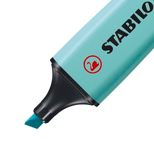 STABILO ستابيلاو هايلايتر بوس الأصلي باستيل - مجموعة مكتبية من 15 - ألوان متنوعة، طرف مائل، تقنية مضادة للجفاف - Image 5