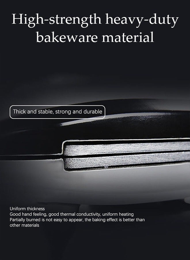 RAF Sandwich maker, multifunctional snack machine, portable breakfast machine, automatic temperature control, double sided heating, with non stick coating, suitable for toast, waffles, donuts，black - Image 5