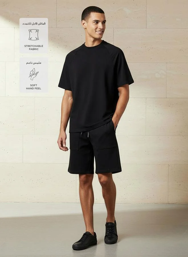 Love Pangolin Black Love Pangolin Men Raglan Sleeves Oversized T-shirt for Men | Best Price UAE