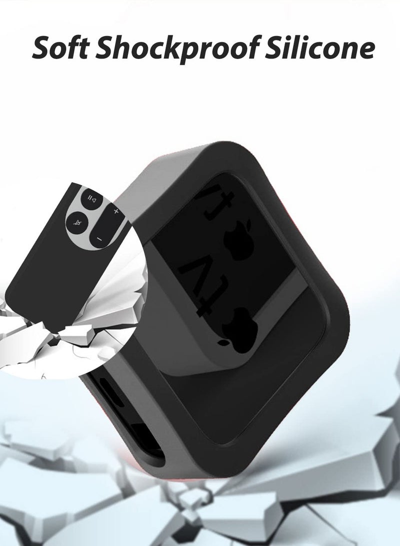 KASTWAVE Case for Apple TV 4K Box and 2nd Gen Siri Remote Control Case 2022 2021, Silicone Drop Protective Cover for 4th/5th Generation TV Box - Image 2