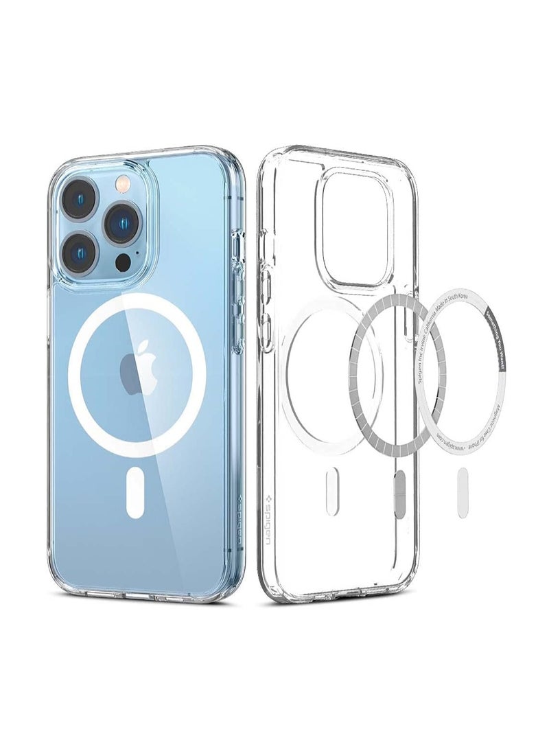 DUSALA IPhone 13 Pro Clear Magnetic Cover, MagSafe Compatible, Hybrid Protective, Crystal Clear Back Case, Shockproof Silicone Frame, Slim Transparent Case (iPhone 13 Pro) - Image 1