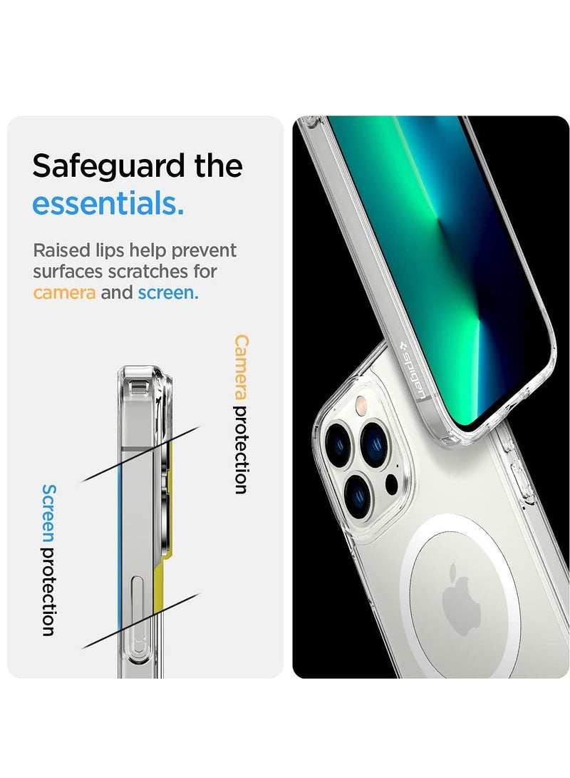 DUSALA IPhone 13 Pro Clear Magnetic Cover, MagSafe Compatible, Hybrid Protective, Crystal Clear Back Case, Shockproof Silicone Frame, Slim Transparent Case (iPhone 13 Pro) - Image 3