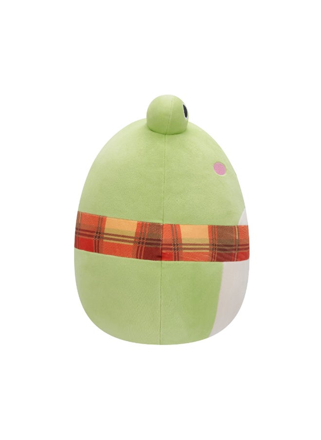 Squishmallows 12 inch Medium Plush Wendy Green Frog W/Plaid Scarf , Officially Licensed Kellytoy Plush Toy, Colorful Soft Toy, Gift for Kids, Girls & Boys Washable Squishy Stuff Toy Multicolor All Age  - Image 3