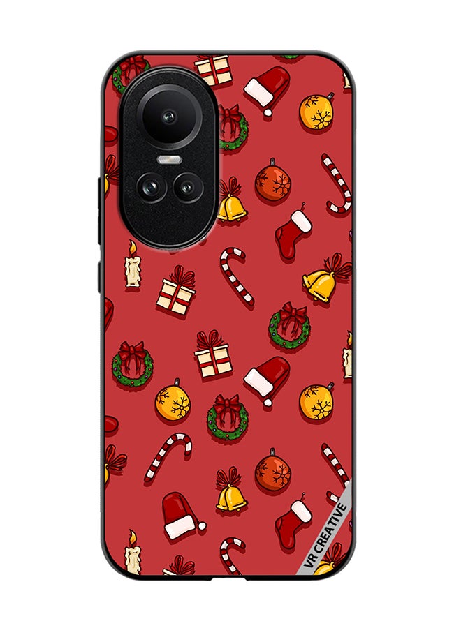 VR CREATIVE Protective Case Cover For Oppo Reno 10 Pro Christmas Symbols Design Multicolour - Image 1