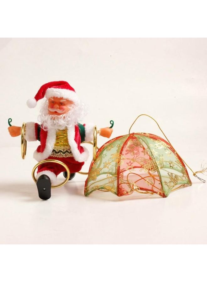 بي جي إم قطعتين زينة معلقة للزينة بتصميم سانتا متعدد الألوان - Image 4