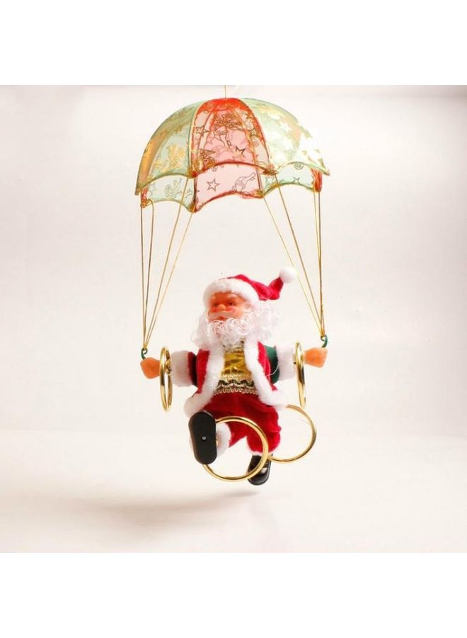 بي جي إم قطعتين زينة معلقة للزينة بتصميم سانتا متعدد الألوان - Image 3