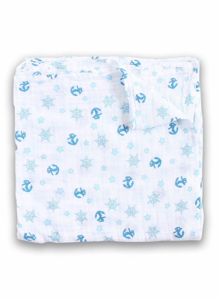 Factory Price - Swaddle Baby Gift Set- Anchor Printed - Image 1