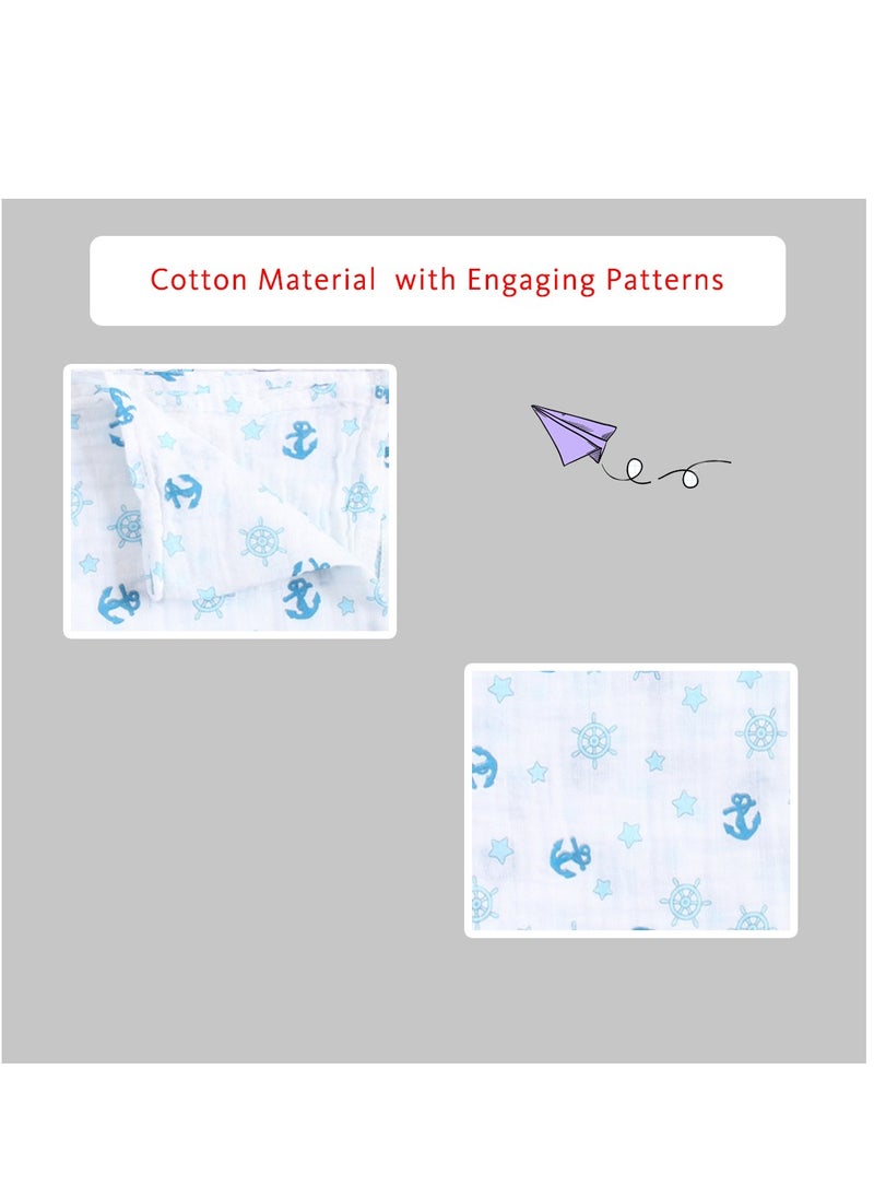 Factory Price - Swaddle Baby Gift Set- Anchor Printed - Image 1