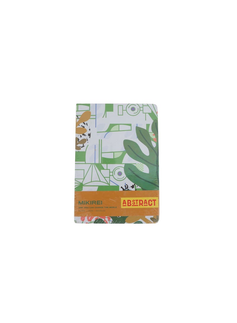 Midi A5 Abstract Art Hardcover Notebook - Image 4