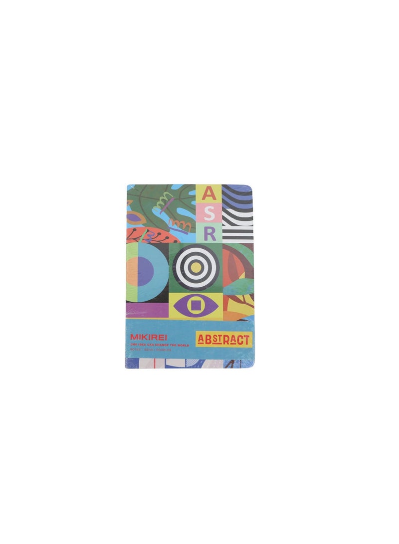 Midi A5 Abstract Art Hardcover Notebook - Image 3