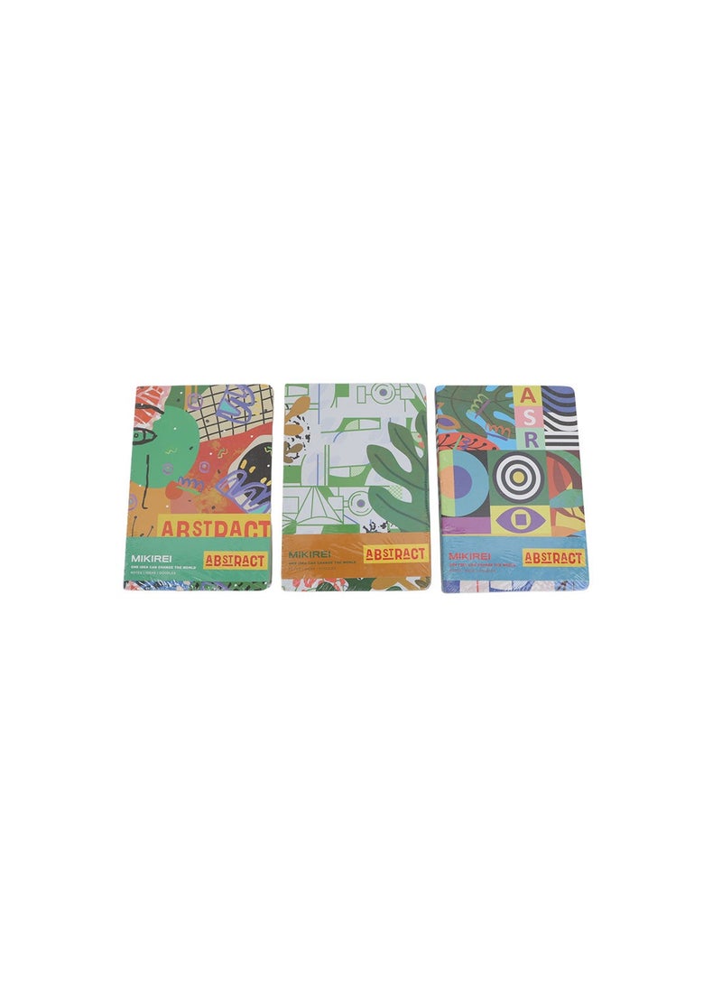 Midi A5 Abstract Art Hardcover Notebook - Image 2