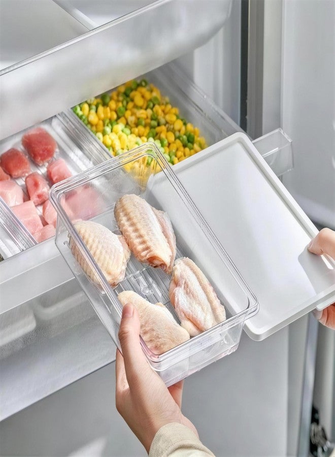 jioko 3pcs Deli Meat Container for Fridge, Stackable Ham and Cheese Storage Container with Lids, Bacon Lunch Meat keeper for Refrigerator, Transparent Cold Cuts Storage Containers, BPA Free - Image 3