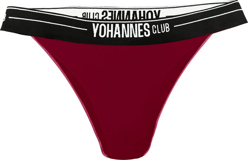 Yohannes Club Yohannesclub, Women, Elastic Band Brazilian Panties, 4-Pack, Red, Claret Red, Navy Blue, Black - Image 4
