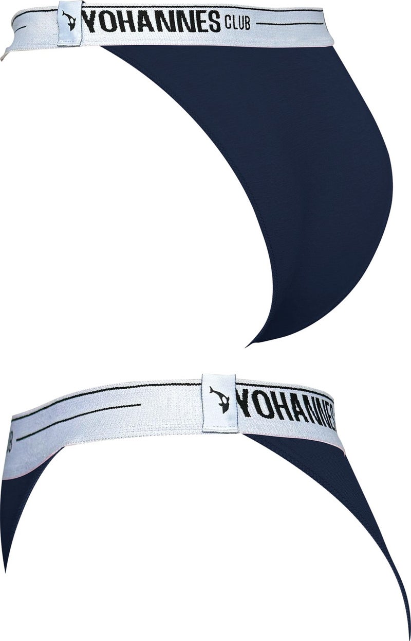 Yohannes Club Yohannesclub, Women, Elastic Band Brazilian Panties, 4-Pack, Red, Claret Red, Navy Blue, Black - Image 5