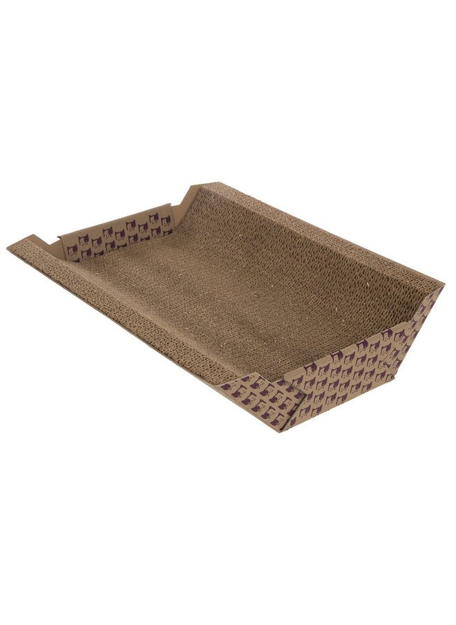 SmartyKat Super Scratcher Chaise Corrugated Cat Scratcher, Catnip Infusion Technology  Brown, One Size  - Image 2
