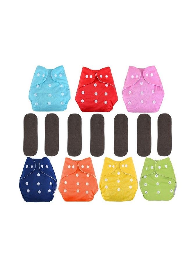 DOMENICO حفاضة أطفال قابلة للغسل حفاضة قماش فاخرة حفاضة قابلة لإعادة الاستخدام حفاضة قابلة للغسل بحجم قابل للتعديل مقاومة للماء (ألوان متنوعة) - Image 1