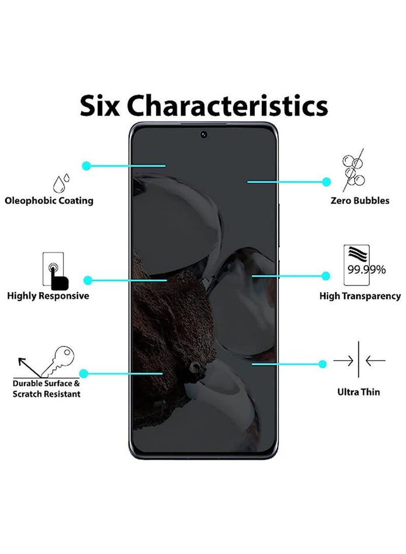 Realme C55 Privacy Screen Protector Tempered Glass with HD Full Cover Easy Installation Anti-dust Anti-scratch Anti-fingerprint Anti-Spy 9H Hardness Mobile Phone Film  - Image 3