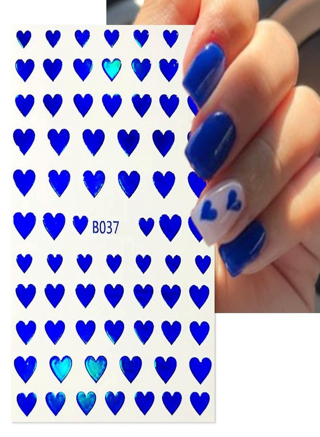 TailaiMei Heart Nail Stickers, Colorful Glitter Design Self-Adhesive Nail Art Decals for DIY Nail Decorations (511) - Image 3