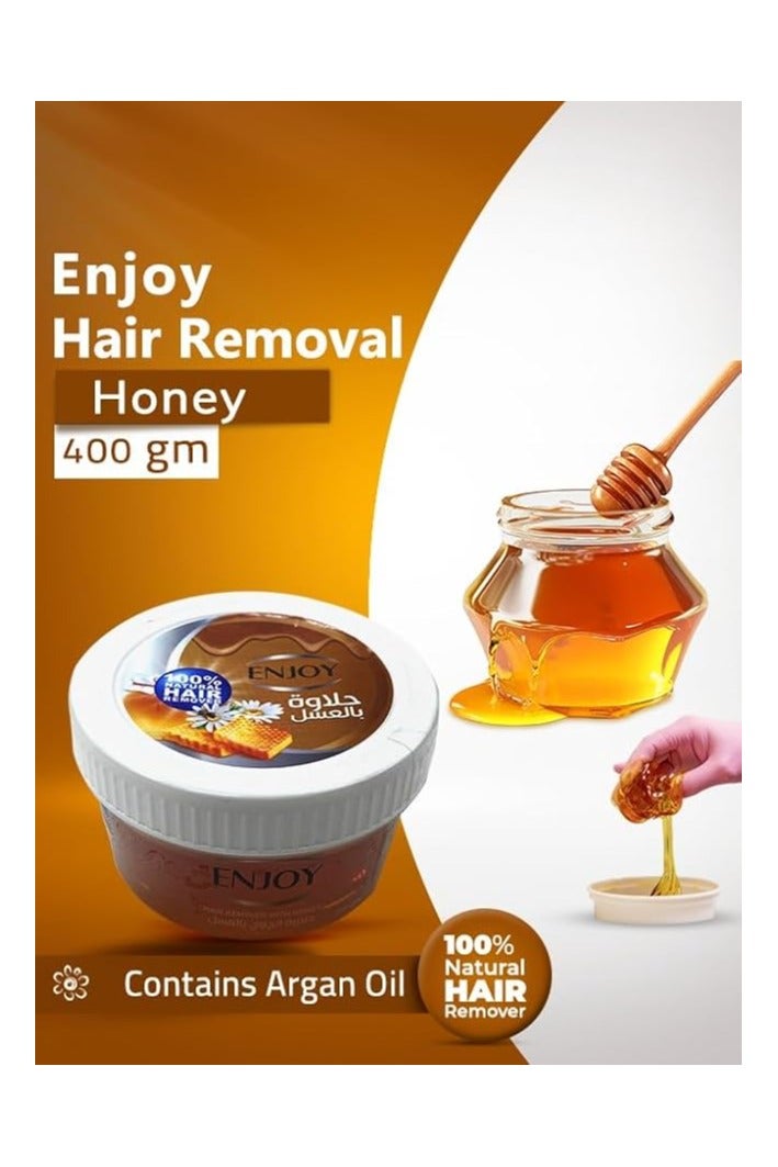 EN Joy Enjoy Hair Remover with Honey – 400g | Gentle Wax for Smooth & Nourished Skin | Natural Honey Infused Formula - Image 3