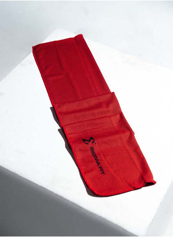 SIGMA FIT - Sigma Fit RED COOLING TOWEL ,Color: Red - Image 1