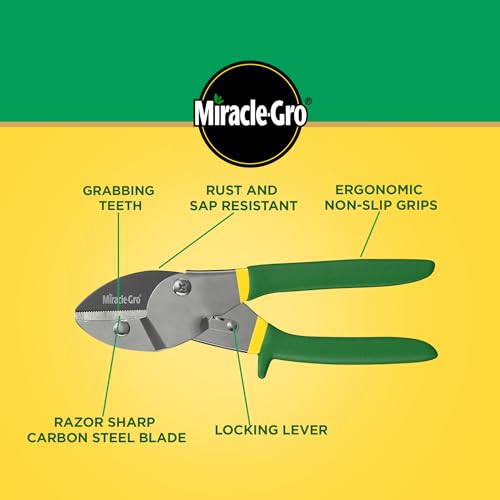 Miracle-Gro 2-Piece Pruning Shears Set – Includes 8 in. Bypass Pruner for Live Plants and 8 in. Anvil Pruner for Dry Stems – Sharp Carbon Steel Blades and Comfort Grip Handles for Garden and Yard Use - Image 5
