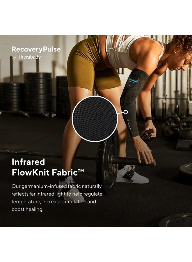 Theragun RecoveryPulse Arm Sleeve by Therabody, Compression and Vibration Sleeve for On The Go Relief, Reduce Soreness and Pain in Your arms, Increase Flexibility, Extra Small - Image 2