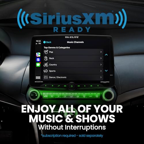 BOSS Audio Systems Elite BE10ACP.WX Single DIN Car Stereo Wireless Apple CarPlay, Android Auto, 10.1 Inch Touchscreen, Sirius XM-Ready, Bluetooth - Image 3