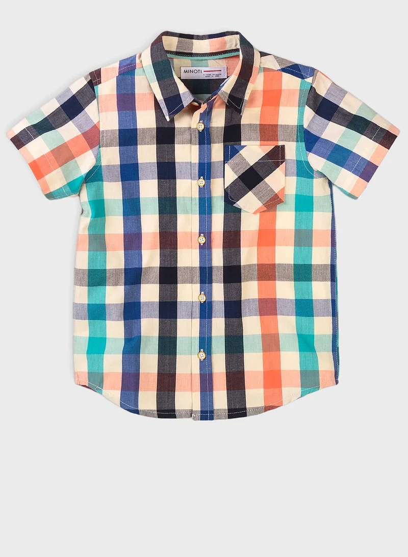 MINOTI Kids Checked Shirt