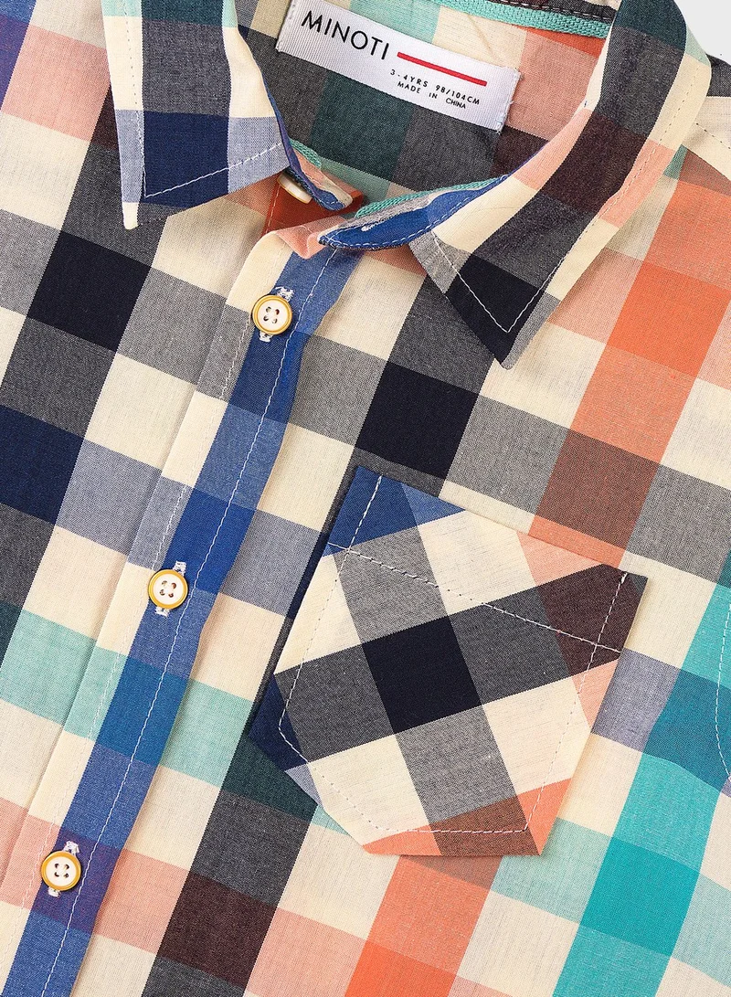 MINOTI Kids Checked Shirt